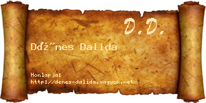 Dénes Dalida névjegykártya